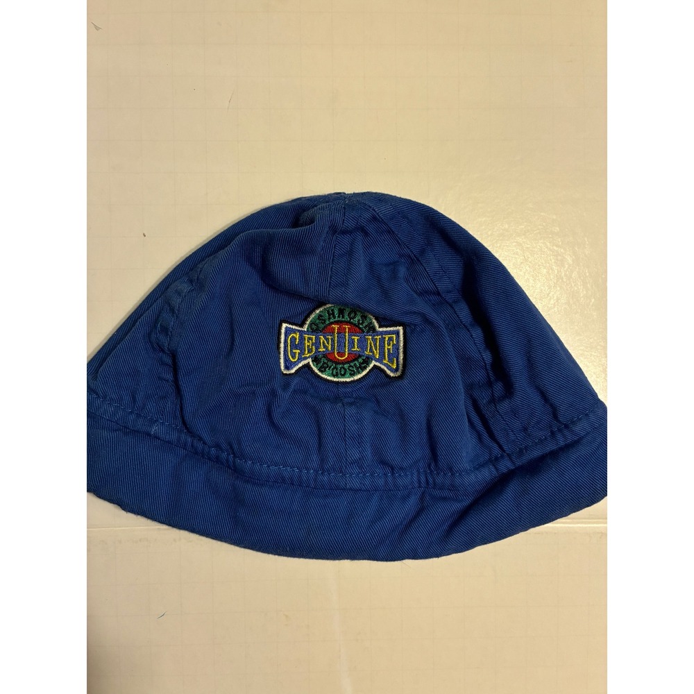 Vintage OshKosh Bgosh Kids Blue Cotton Twill Genuine Patch Bucket Sun Hat